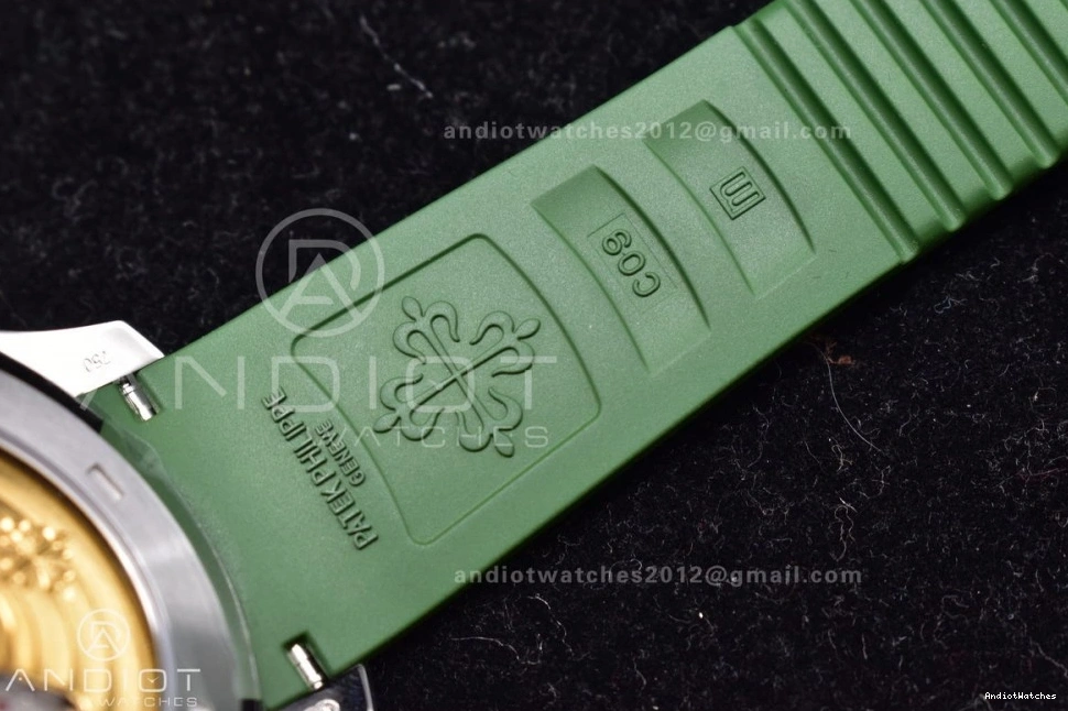 ZF Strap Dial 5168G 324CS Green Aquanaut Rubber 1:1 42mm On Best Edition Green 514 NewStyle SS 1026